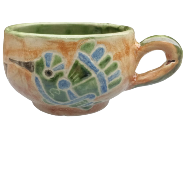 Taza colibrí talavera auténtica